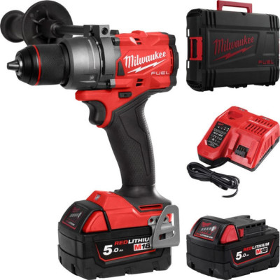 Milwaukee Шурупокрут-дриль акумуляторний FPD3-502X 18В 2х5А·рік 158Нм 0·2100об·хв ЗП M12-18C кейс 2.2кг