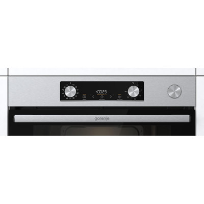 Gorenje Духова шафа електрична, 77л, A+, пара, дисплей, нерж