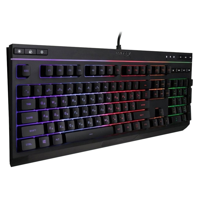 HyperX Клавіатура мембранна Alloy Core 117key, USB-A, EN/UK, RGB, чорний