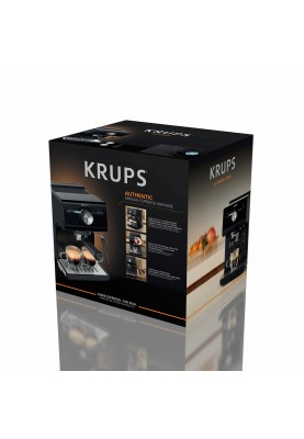 Krups Кавоварка ріжкова Authentic C50 2л, мелена, ручний капучинатор, 15 бар, чорний