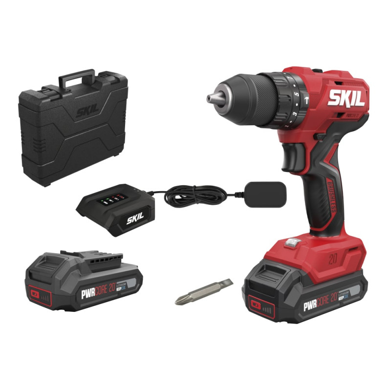 Skil Шурупокрут-дриль ударний акумуляторний 3021 HB 20В 2х2А·год 55Нм 450·1700об·хв 0.83кг кейс