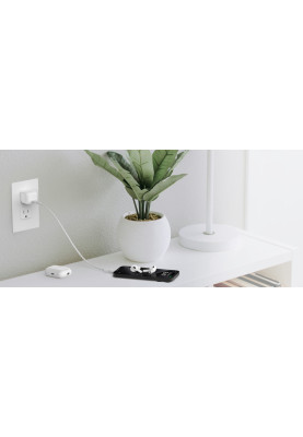 Belkin Зарядний пристрій мережевий 30Вт USB-С PD PPS, кабель USB-С > USB-C, 1м, PVC, білий