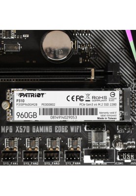 Patriot Накопичувач SSD M.2 960GB Patriot PCIe 3.0 P310