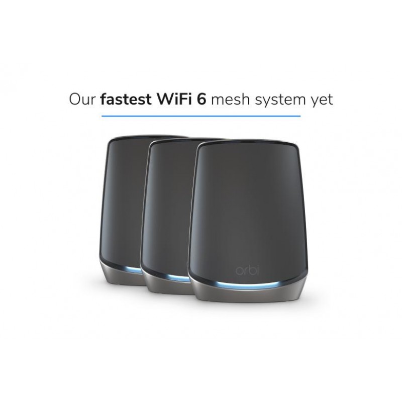 NETGEAR Система WiFi-Mesh Orbi RBK863SB AX6000, 3мод, чорний