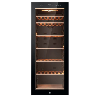 Haier Холодильник для вина, 127x49.7х58, холод.відд.-198л, зон - 1, бут-84, ST, дисплей, чорний