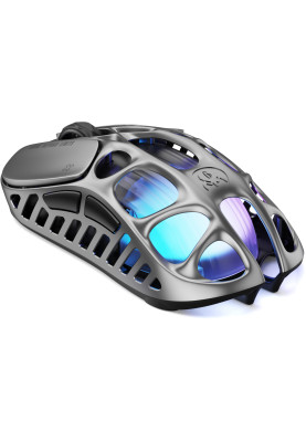GravaStar Миша Mercury X Pro, 8K, BT/WL/USB-A, RGB, сірий