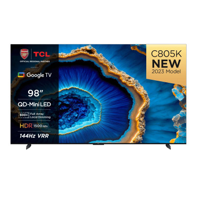 TCL Телевізор 98" MiniLED 4K 144Hz Smart Google TV Titan ONKYO sound