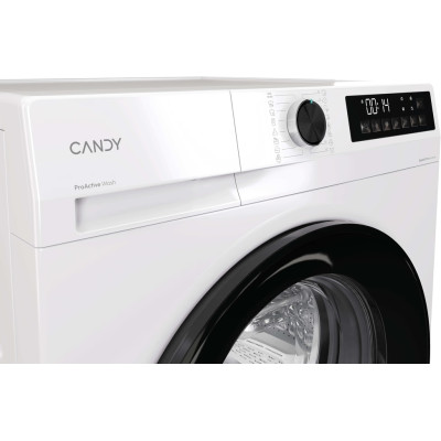Candy Пральна машина Candy ProWash 300 фронтальна, 9кг, 1400, A, 54.8см, дисплей, пара, інвертор, люк чорний, білий