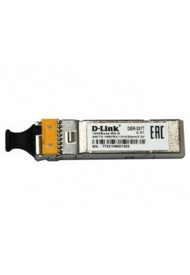D-Link SFP-Трансівер 331T/20KM 1x1000Base-BX-D, WDM, SM, 20км, LC