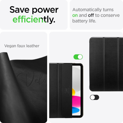 Spigen Чохол для Apple iPad 10.9" (2022) Smart Fold, Black