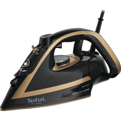Tefal Праска Puregliss, 3000Вт, 270мл, паровий удар -280гр, постійна пара - 50гр, керам. підошва, чорно-мідний