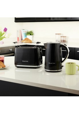 Russell Hobbs Тостер Eden 800Вт, пластик, підігрів, розморожування, чорний