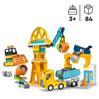 LEGO Конструктор LEGO DUPLO Town 3-в-1 Будівельний майданчик і техніка