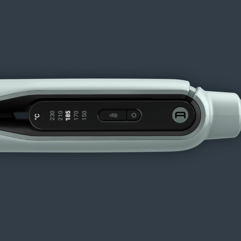 Rowenta Випрямляч Thermoglide, темп.режимів-5, 150-230С, іонізація, титан, світло-зелений