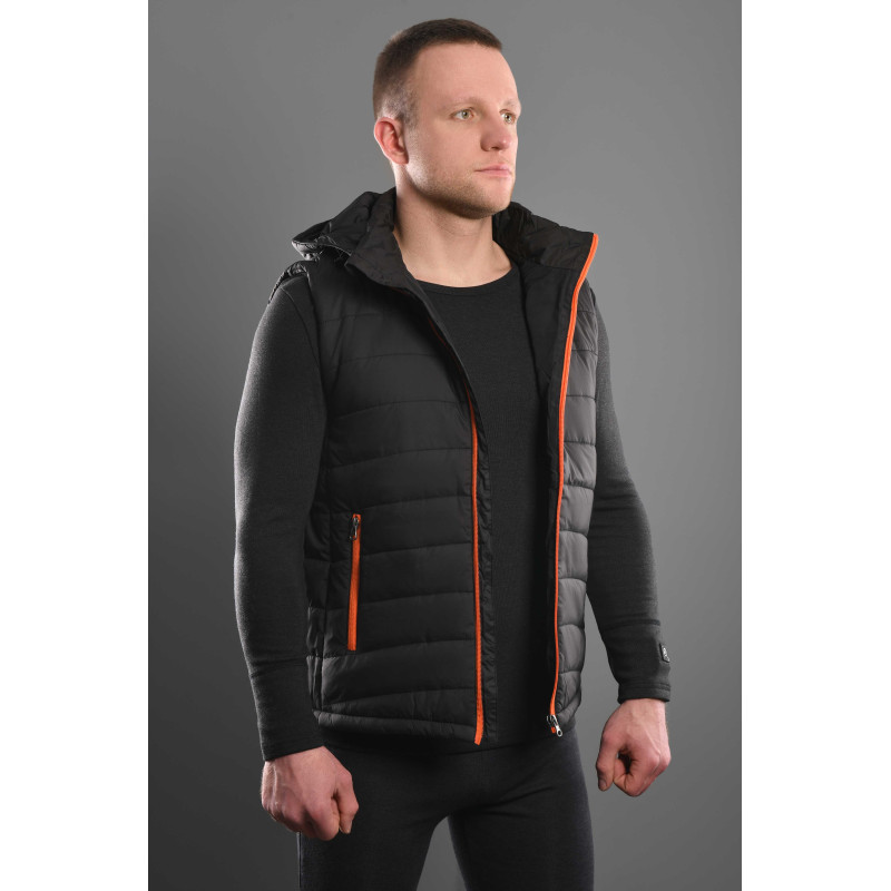 2E Tactical Жилет з підігрівом Heat Power Plus Black з капюшоном, розмір XXL