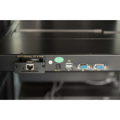 Digitus Консоль Modular 19" TFT, 16 port KVM, RU keyboard, RAL 9005