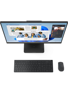 Lenovo Комп'ютер персональний моноблок Lenovo IdeaCentre AIO 24ARR9 23.8" FHD IPS AG, AMD R5-7535HS, 16GB, F512GB, UMA, кл+м, без ОС, сірий