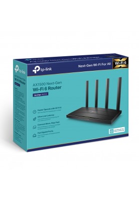 TP-Link Маршрутизатор ARCHER AX12 AX1500 3xGE LAN 1xGE WAN MU-MIMO OFDMA