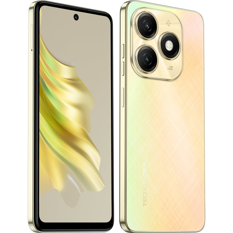 TECNO Смартфон Spark 20 (KJ5n) 6.56" 8/256ГБ, 2SIM, 5000мА•год, Neon Gold