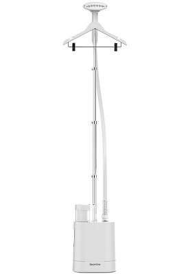 SteamOne Відпарювач вертикальний 1900Вт, 1200мл, паровий удар -40гр, гачок, плічка, нерж. сталь, білий