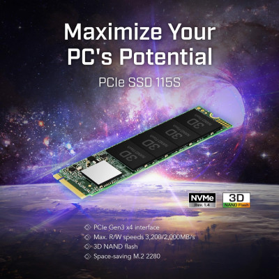 Transcend Накопичувач SSD Transcend M.2 250GB PCIe 3.0 MTE115S Transcend Накопичувач SSD Transcend M.2 250GB PCIe 3.0 MTE115S