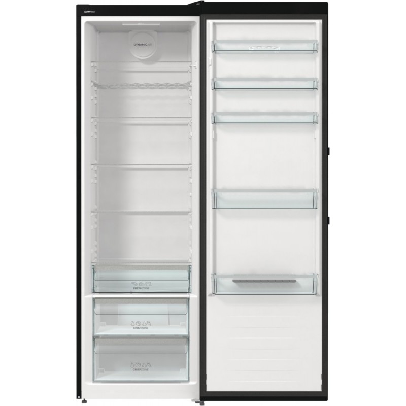 Gorenje Холодильна камера, 185x60х66, 398л, А++, дисплей, зона св-ті, чорний