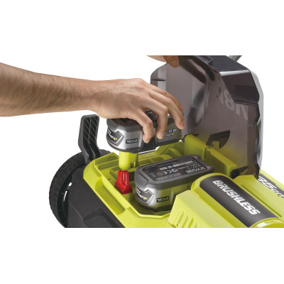 Ryobi Аератор-скарифікатор ONE+ 18В 2х4.0А/г, 35см, 55л