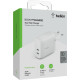 Belkin Зарядне пристрій мережевий 40Вт 2хUSB-С PD, білий