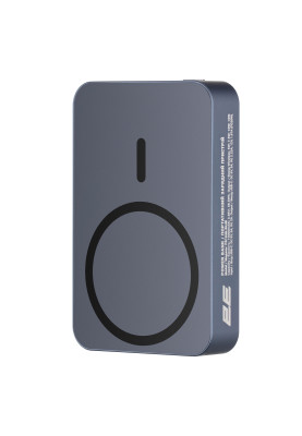 2E Акумулятор портативний літій-іонний Power Bank Wireless QI 5000мА·рік, 20Вт, PD, синій