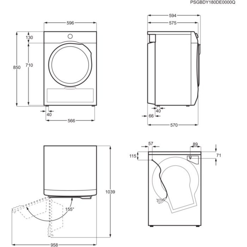 Electrolux Сушильний барабан конденсаційного типу EW6C527PU