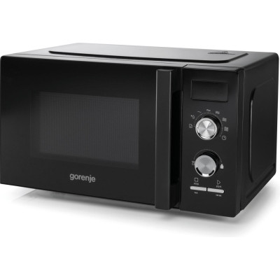 Gorenje Мікрохвільова піч, 20л, хутро. керув., 800Вт, дисплей, чорний