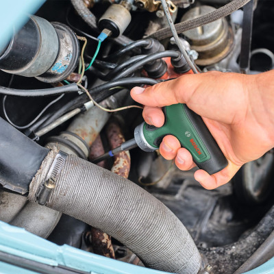 Bosch Викрутка з тріскачкою, т-підлібне руків'я, 20 насадок, 109мм, кейс, сталь CrV