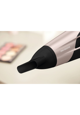 Rowenta Фен Studio Dry Glow, 2100Вт, 3 режими, дифузор, іоніз-я, хол. обдув, чорно-золотий