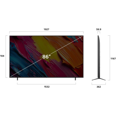 LG Телевізор 86" QNED 4K 60Hz Smart WebOS Black LG Телевізор 86" QNED 4K 60Hz Smart WebOS Black