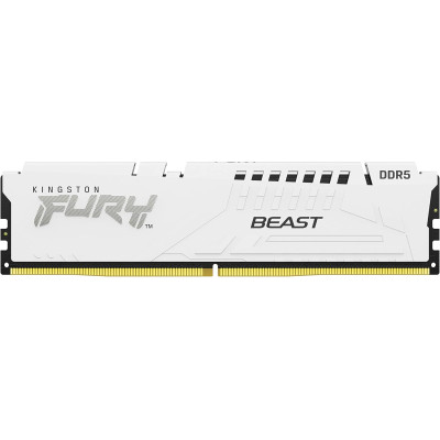 Kingston Пам'ять ПК Kingston DDR5 16GB 6400 FURY Beast EXPO Білий