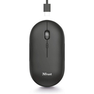 Trust Миша Puck Rechargeable Ultra-Thin BT WL Silent Black Trust Миша Puck Rechargeable Ultra-Thin BT WL Silent Black