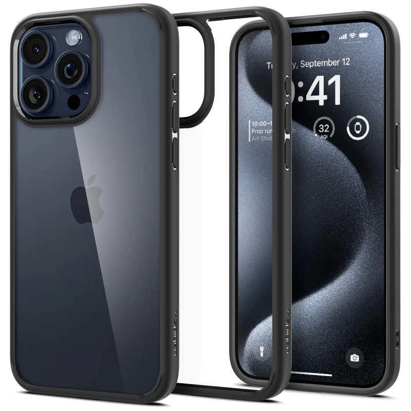 Spigen Чохол для Apple iPhone 15 Pro Max Ultra Hybrid, Matte Black