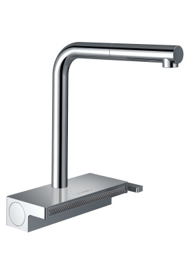 Hansgrohe Змішувач для кухні Aquno Select M81, довж.виливу - 210мм, поворотний, витяжний, 1 важіль, хром