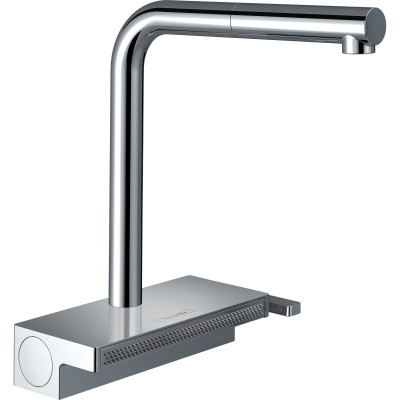 Hansgrohe Змішувач для кухні Aquno Select M81, довж.виливу - 210мм, поворотний, витяжний, 1 важіль, хром