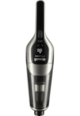Gorenje Пилосос безпровідний, 132Вт, конт пил -0,6л, автон. робота до 55хв, вага-2,9кг, НЕРА, 2насадки, сірий