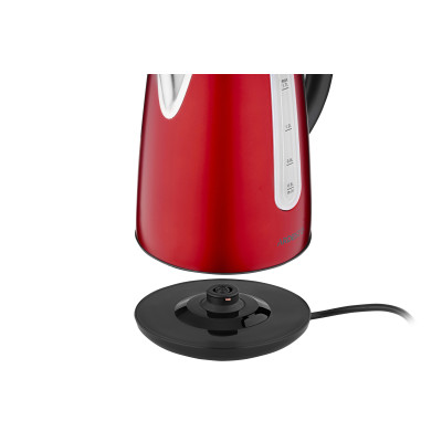 ARDESTO Електрочайник EKL-F300R 1.7л/2200Вт/strix контроль/нерж сталь/червоний