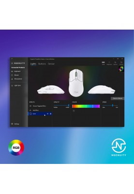 HyperX Миша Pulsefire Haste 2 Core, RGB, WL/BT, білий