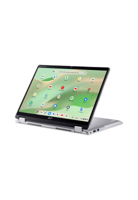 Acer Ноутбук Chromebook Spin CP314-2HN 14" WUXGA IPS Touch, Intel i3-N305, 8GB, F256GB, UMA, ChromeOS, сріблястий