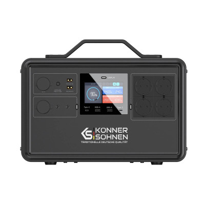 Könner & Söhnen Портативна електростанція Konner&Sohnen KS 2400PS, 2400Вт, 2240Вт/рік, LifePo4, Bluetooth, 25.9кг
