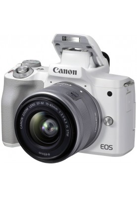 Canon Цифрова фотокамера EOS M50 Mk2 + 15-45 IS STM Kit White