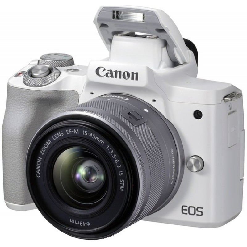 Canon Цифрова фотокамера EOS M50 Mk2 + 15-45 IS STM Kit White