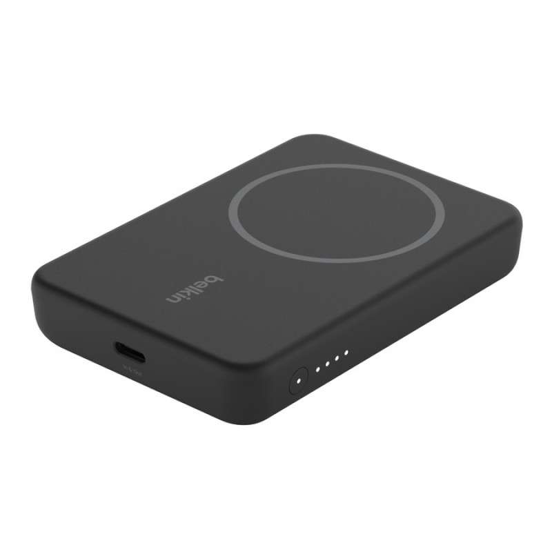 Belkin Акумулятор портативний літій-іонний Power Bank 5000mAh MagSafe Wireless Black