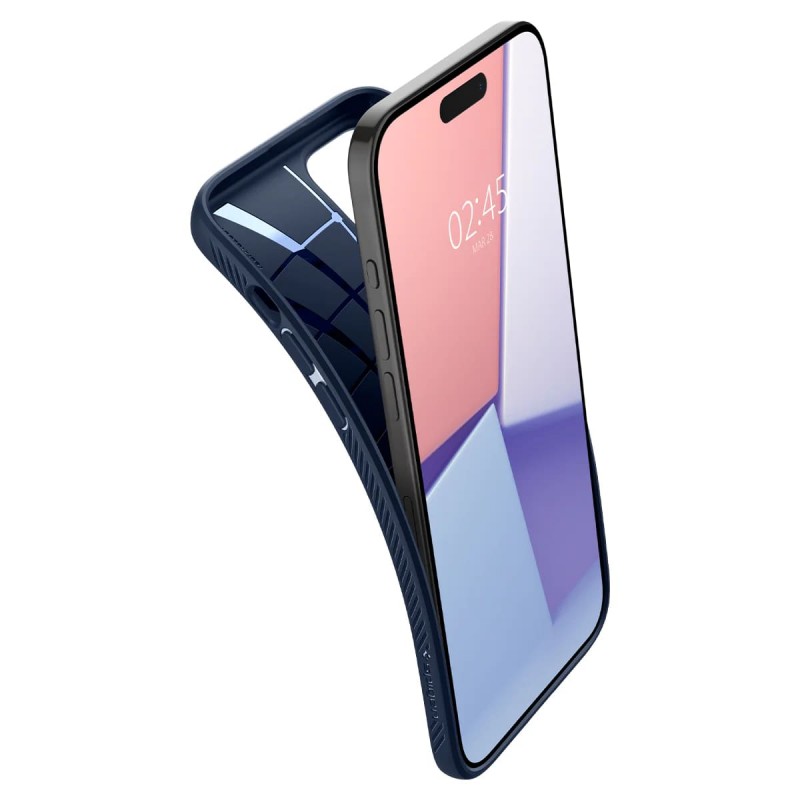 Spigen Чохол для Apple iPhone 15 Pro Liquid Air, Navy Blue