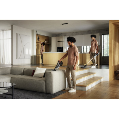 Miele Пилосос безпровідний SQLL0 36 Duoflex HX1 TotalCare, 210Вт, сухе прибирання, контроль пилок -0,3л, автон. робота до 12/55хв, Hygiene Lifetime, Vortex, щітка Multi Floor, чорно-золотий Miele Пилосос безпровідний SQLL0 36 Duoflex HX1 TotalCare, 210Вт, сухе прибирання, контроль пилок -0,3л, автон. робота до 12/55хв, Hygiene Lifetime, Vortex, щітка Multi Floor, чорно-золотий