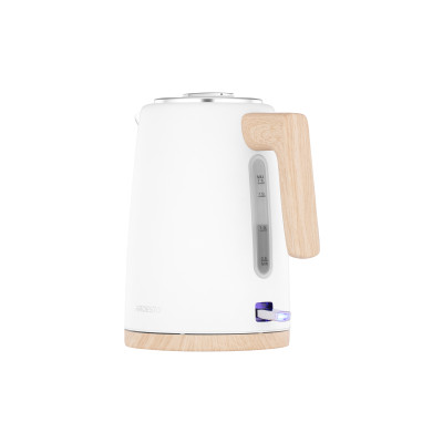 ARDESTO Електрочайник EKL-F420WWD, 1.7л, метал, мат, Strix, білий